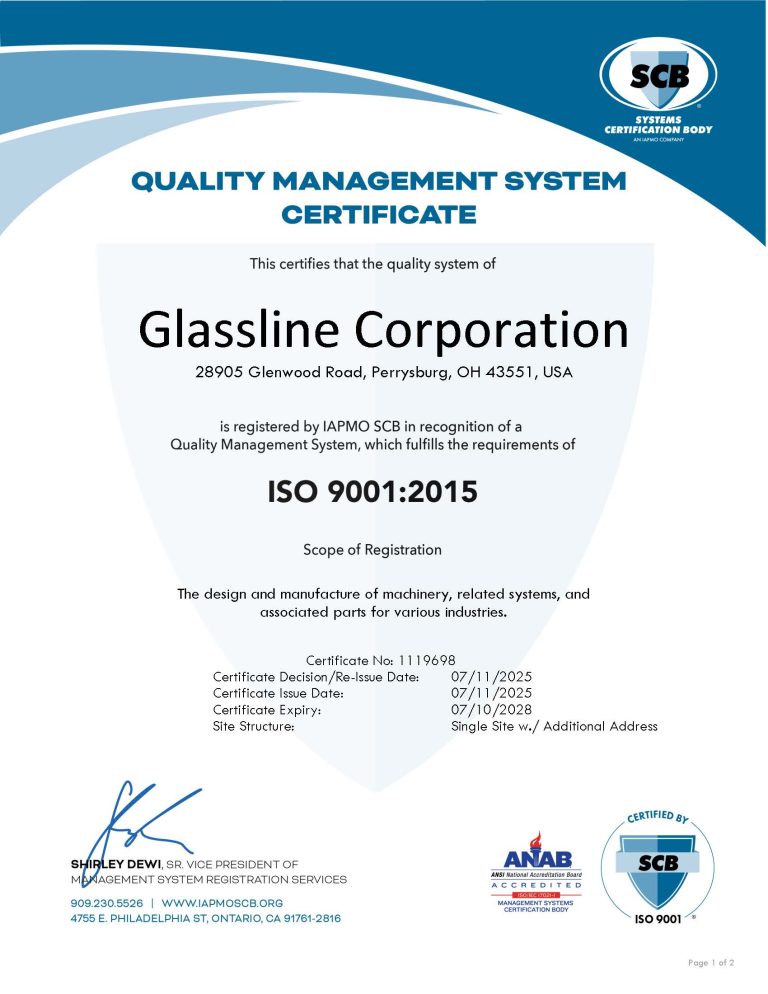Glassline ISO 9001