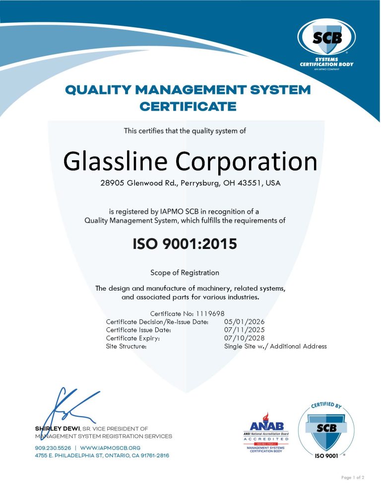 Glassline ISO 9001